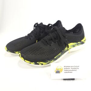 Crocs LiteRide 360 Marble Pacer Lace Up Athletic Shoe Mens Size 8 207633 Black